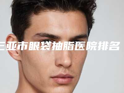 三亚市眼袋抽脂医院排名十强评价上线-三亚凯思医疗美容诊所你比较喜欢哪一家