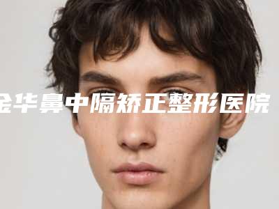 金华鼻中隔矫正整形医院实力盘点十家正规名单,金华义乌第二人民医院美容外科比较可靠